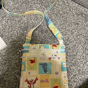 Handmade Winnie the Pooh, Crossbody purse.